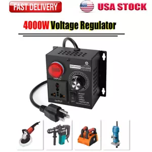 120V~220V 15A 4000W AC Motordrehzahlregler Thermostat Dimmer Voltregler - Bild 1 von 10