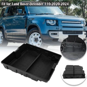1x Rear Organizer Storage Box Tray Black For Land Rover Defender 110 2020-2023 . - Picture 1 of 15