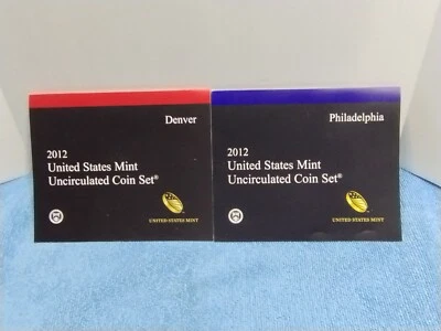 2012 United States Mint Uncirculated Coin Set Philadelphia And Denver W/Mint Bag - Image 1 of 4