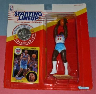 1991 DERRICK COLEMAN New Jersey Brooklyn Nets Rookie starting lineup - Image 1 of 3