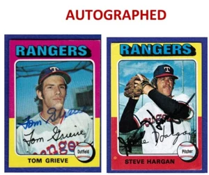 14 TOPPS TEXAS RANGERS BASEBALL CARD 2 AUTO AUTOGRAPH TEAM VINTAGE 1970s MLB - Picture 1 of 23