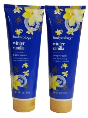 2X Bodycology Winter Vanilla Body Cream Limited Edition 8 Oz. Each  - Image 1 of 2