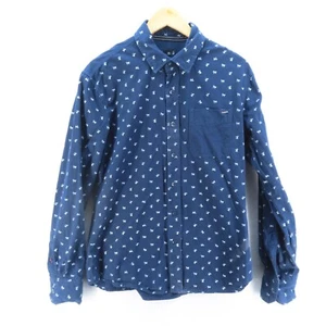 Goliath Shirt Mens Size Large Blue Long Sleeve Button Up Casual - Picture 1 of 10