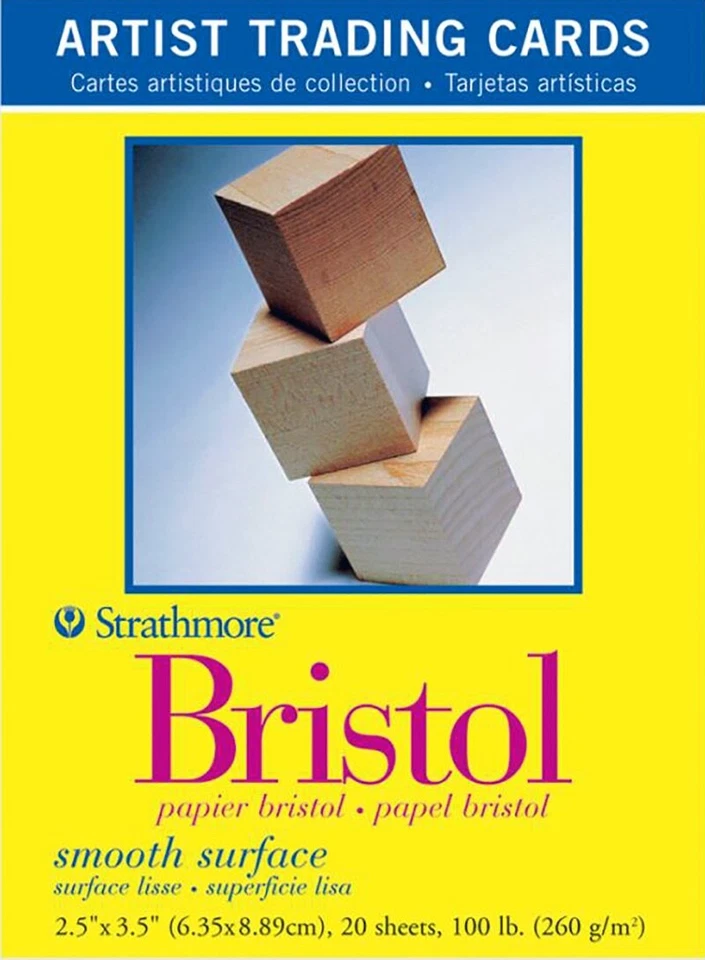 Strathmore, Artist Trading Cards, ATC, Bristol Smooth, White 2 1/2 x 3 1/2, ACEO - Image 1 of 1