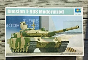 TRUMPETER 1/35 RUSSIAN / SOVIET T-90S MODERNIZED MBT TANK MODEL KIT # 05549 NIB - Bild 1 von 7