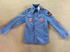 Original Late 1970S St Michael  Denim Shirt With Patches Badge, Elvis Jubilee