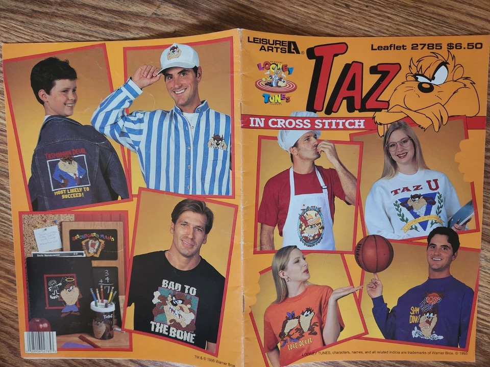 Looney Tunes Taz in Cross Stitch, 21 designs, 1995 - Image 1 of 1