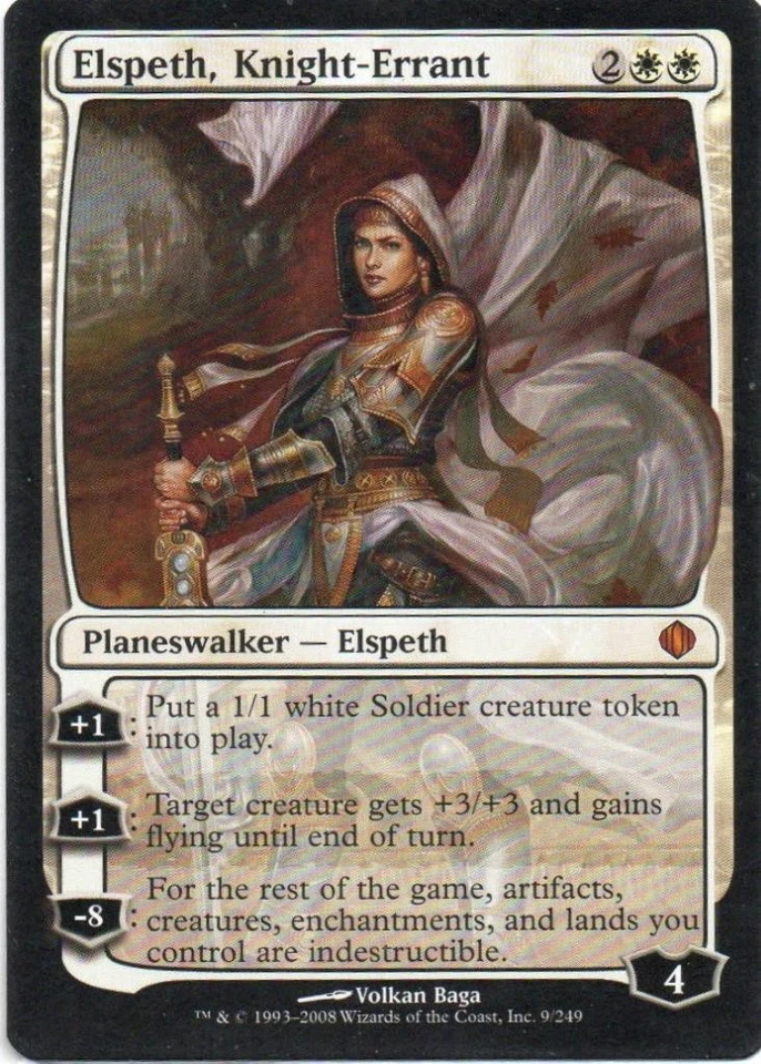 MTG: Shards of Alara: Elspeth, Knight-Errant: Lightly Played Condition - Image 1 of 1
