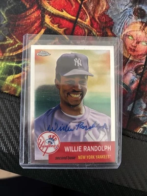 2022 Topps Anniversary - Chrome Platinum Autographs Willie Randolph auto  - Image 1 of 2