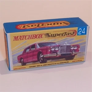 Matchbox Lesney Superfast 24 d Rolls Royce Silver Shadow G Style Repro Box - Picture 1 of 4
