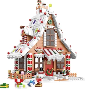 Gingerbread House Ornaments Building Set 1620PCS w/ LED | 2025 Xmas Decor Toy - Picture 1 of 11