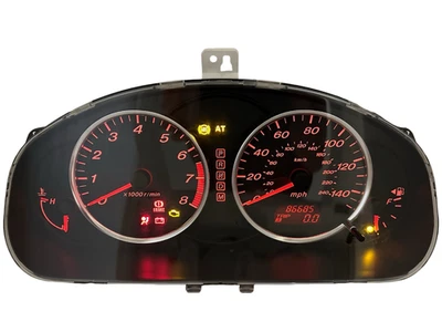 Cuadro de instrumentos velocímetro 06 07 Mazda 6 indicadores del panel de instrumentos 86.685 millas Foto 1 de 4