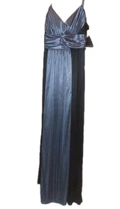  City Triangel Kleid GRÖSSE LARGE LANG MAXI GRAU/SCHWARZ. Improfraktionen  - Bild 1 von 14