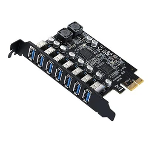 PCIe 7 Ports USB3 19Pin Expansion Card 5Gbps - Afbeelding 1 van 6