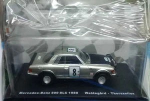 UNUSED WRC MERCEDES BENZ 500 SLC 1:43 RALLY SCALE MODEL 1:43 BUBBLE DIECAST - Picture 1 of 2