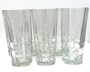 6 Libbey Squire Heavy Square Bottom Glasses - Picture 1 of 4