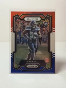 2023 Panini Prizm - Rookies Derick Hall #388 Red White & Blue Prizm (RC) - Picture 1 of 2