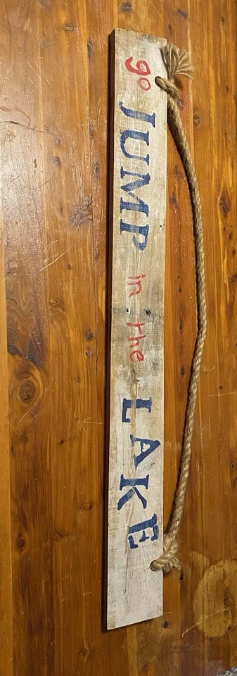 Hand Made Wooden Lake Decor Sign - Изображение 1 из 1