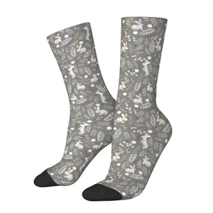 Cute Bunny Socks Men's Xmas Easter Novelty Funny Crew Length Casual Dress Soc... - Picture 1 of 9