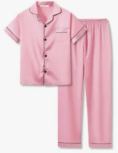 Shiny Pink Pijama Set Girl Size 10 (New) - Picture 1 of 11