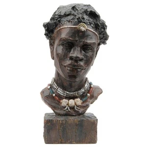 African Statues and Sculptures for Home Decor,African Figurines Head Statue D... - Picture 1 of 7