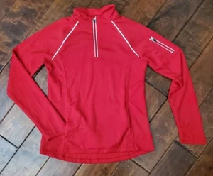 Lands' End Girl's UNF Performance Active Half Zip-Red-(Large) NWOT - Picture 1 of 9