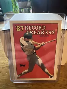 1988 Topps Baseball Card Mark McGwire 87 Record Breakers Multiple Error Card - Picture 1 of 7