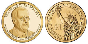 2014-P FRANKLIN D. ROOSEVELT  PRESIDENTIAL DOLLAR COIN