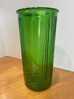 Vintage Hoosier Glass Large 9 ¾” Emerald Green Flower Bouquet Vase #4080-A