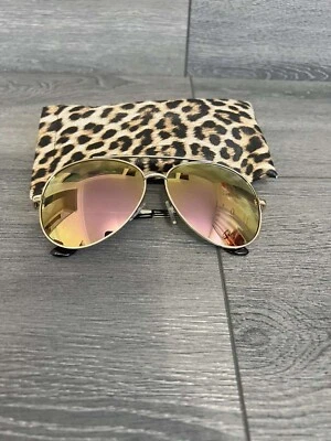 Авиаторские солнцезащитные очки Attitudes от Renee Kiss Me золотистые/розовые - Изображение 1 из 4