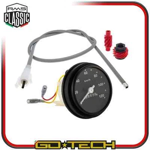 CONTACHILOMETRI CONTA KM VESPA PK 50 125 TACHIMETRO 120KMH con CAVO INGRANAGGI - Foto 1 di 11