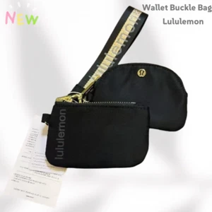 Lululemon Key Bag Wristlet - Dual Pouch Buckle Bag, Gold - Picture 1 of 4