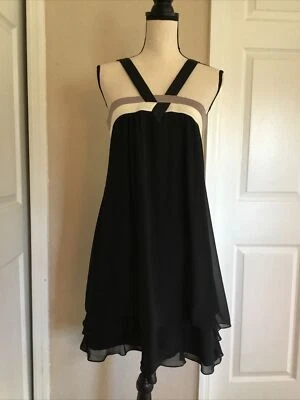 Democracy Dress V Strap Black Size 8 Beautiful  - Image 1 of 4