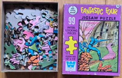 Fantastic Four Puzzle Complete 1968 Big Little Book Vintage Whitman - Image 1 of 3