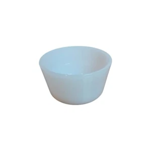 One Vintage Glasbake USA Milk Glass Custard Cup Glass Small Bowl White Ice Cream - Bild 1 von 6