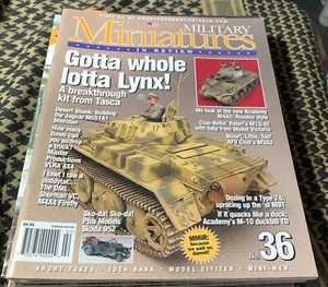 MMIR #36 LYNX M551A1 VLRA M4A4 FIRFLY M13/40 Military Miniatures In Review OOP - Picture 1 of 1