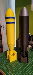 100 LB Bomb Model -  Military - 3D Printed - Desk / Table / Shelf /prop - Picture 1 of 5