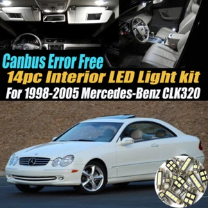 14Pc Error Free White Interior LED Light Kit for 1998-2005 Mercedes-Benz CLK320  - Bild 1 von 10