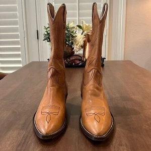 Rare Vintage 1977 Stewart Fine Hand Made Leather Cowboy Boots. Men Size 8.5 D. - Picture 1 of 11