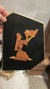 Vintage KAKADU Wood Handmade Israel signed art, purchased in the 1970's - Picture 1 of 12