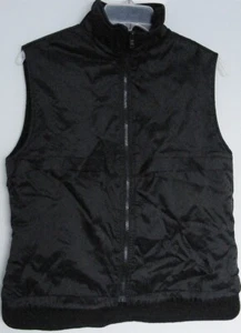 Who's Billie VEST JACKET light Fleece lined Black s/less Top ~ Women sz 8 to 10 - Picture 1 of 5