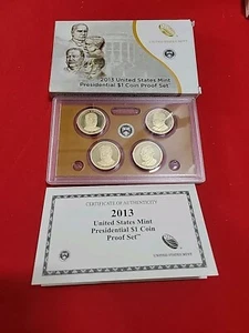 2013 S United States Mint Presidential $1 Coin Proof Set (PS120) Box & COA - Picture 1 of 3