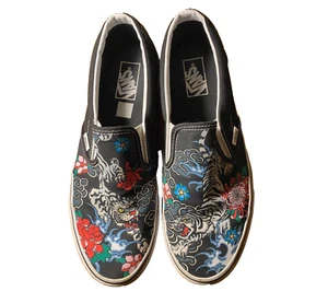 Vans SlipOn Tiger Floreale | Uomo 11 | Sneakers Skateboard Casual Tatuaggio Streetwear - Foto 1 di 10