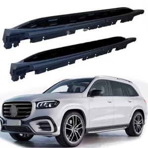 Black Running Board Side Step Nerf Bar Fits for Mercedes Benz GLS X167 2020-2025 - Picture 1 of 9