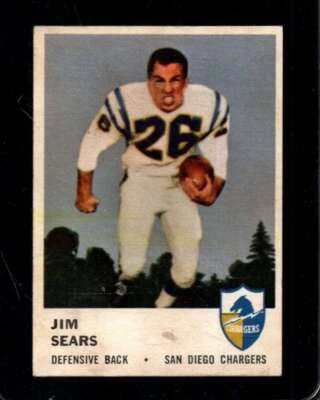 1961 FLEER #164 JIM SEARS VGEX CHARGERS *X105589 - Image 1 of 2