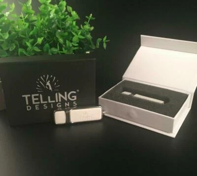 Customized Company Gift logo leather key chain USB 3.0 flash pen drive USB box - Image 1 of 4