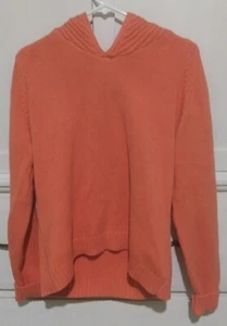 Denim & Co. orange long sleeves pullover sweater jacket Medium M - Picture 1 of 4