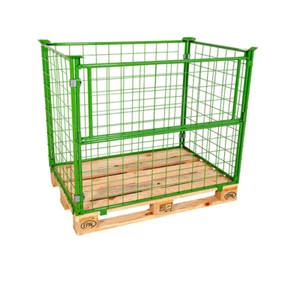 Gitteraufsatzrahmen für Europaletten Nutzhöhe 1200mm, 100x100 Drahtmaschung - Bild 1 von 7
