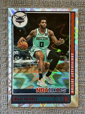 2021-22 Panini NBA Hoops Anniversary Edition SSP Miles Bridges #190 Hornets - Image 1 of 4