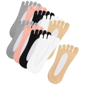 5 Pairs Toe Socks Women's Breathable High Heel Finger Separating - Picture 1 of 12